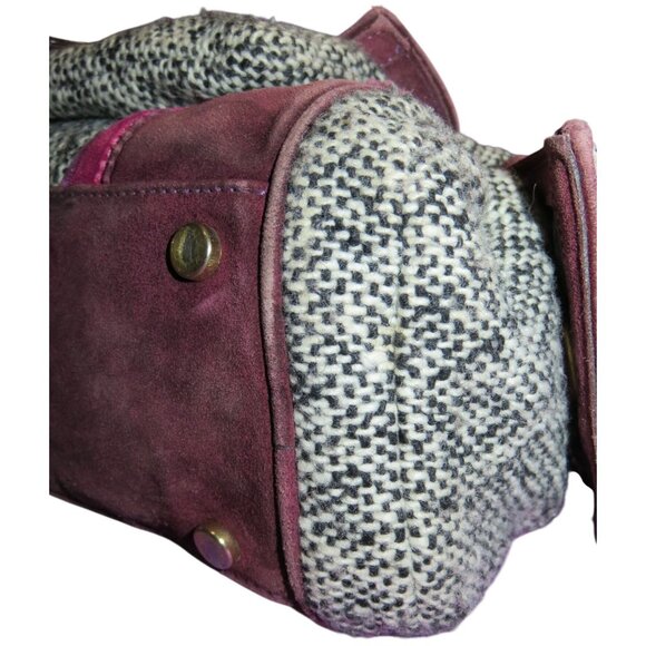 Coach 2005 Vintage Soho Tweed, Suede & leather Mini Boston Bag Satchel - Picture 9 of 15